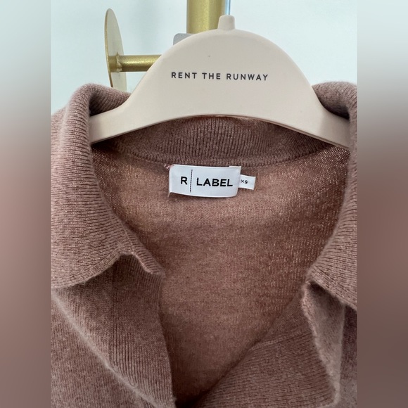 R Label The Reset Cashmere Sweater - Blush - Sz XS - Picture 4 of 7